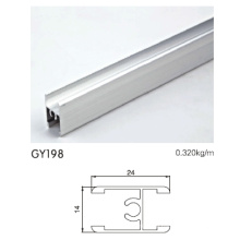 Middle H Clamp Anodised Silver Aluminium Profile for Wardrobe